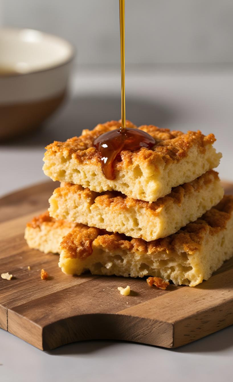 Flapjacks - britische Pancakes mit Zuckersirup