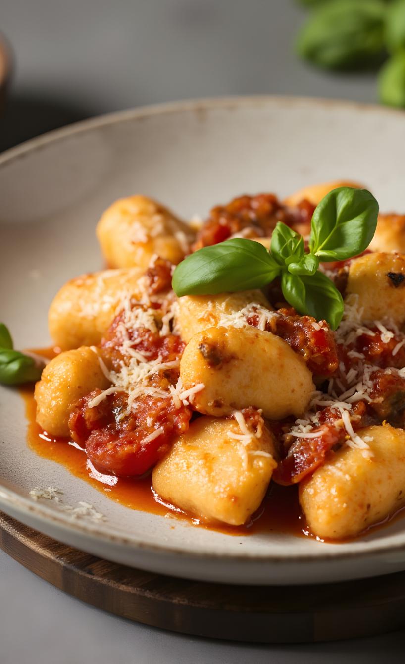 Airfryer Gnocchi mit Tomatensoße