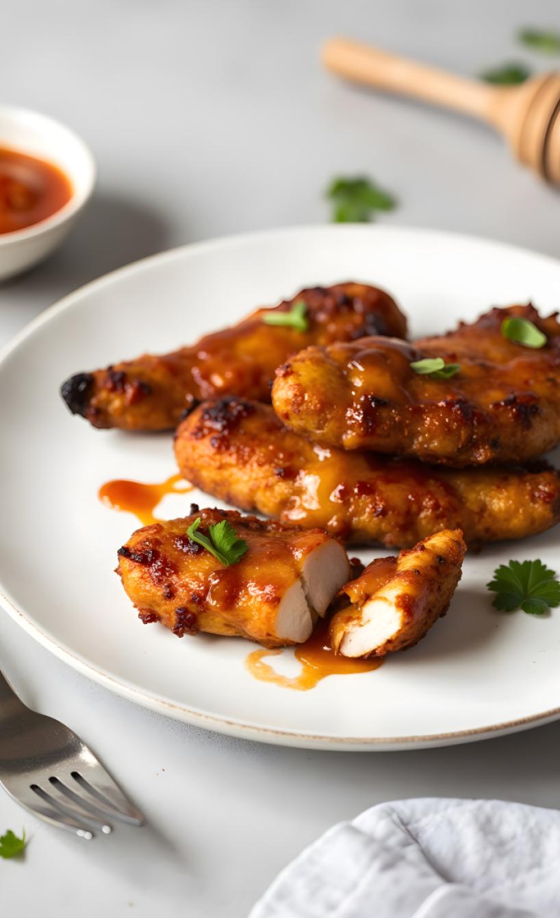 Airfryer Hot Honey Chicken Sliders