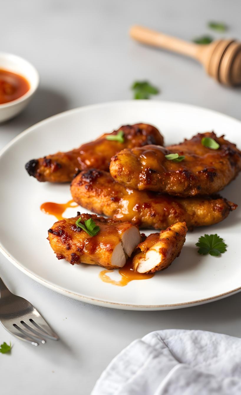 Airfryer Hot Honey Chicken Sliders