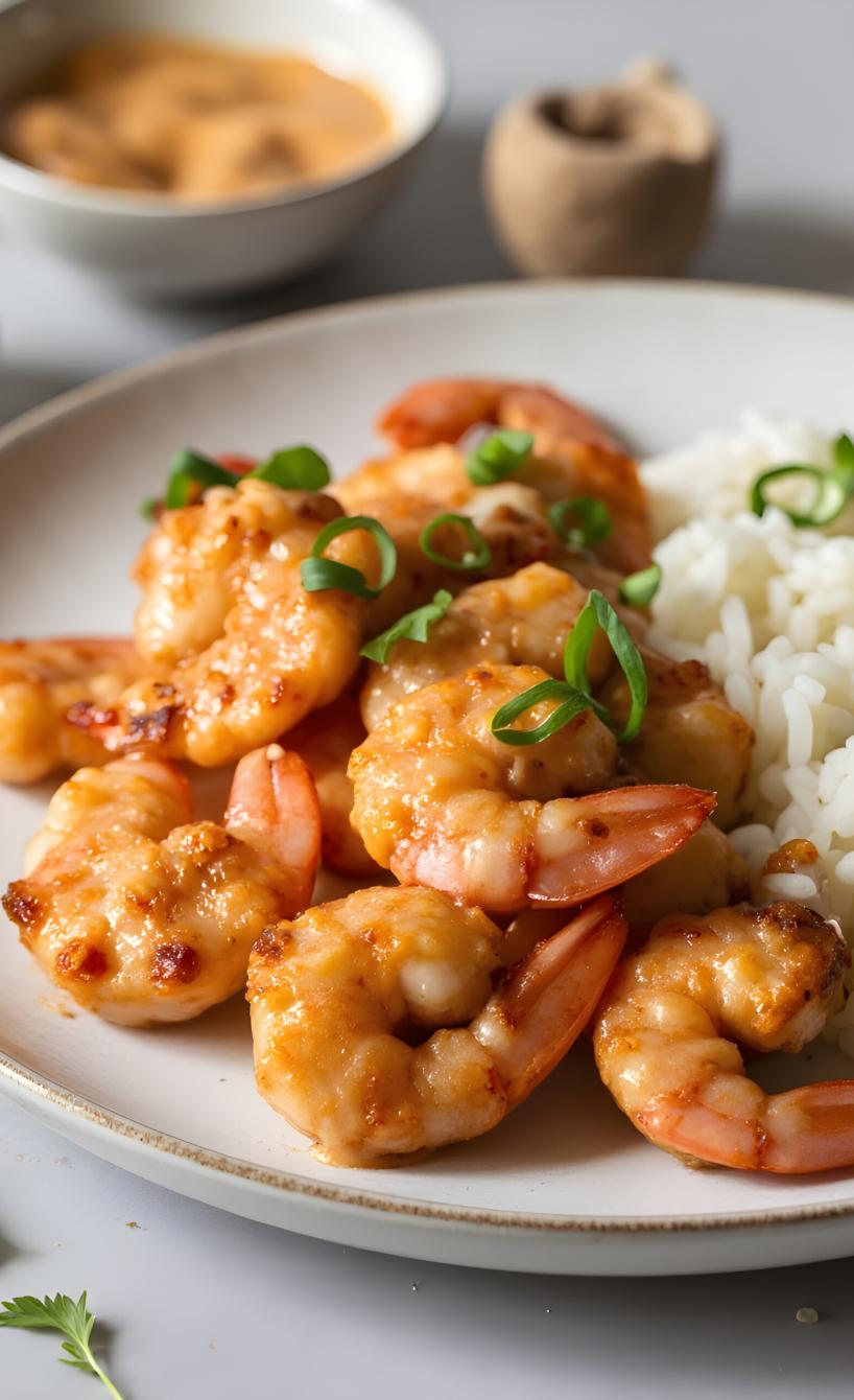 Honig-Knoblauch-Garnelen