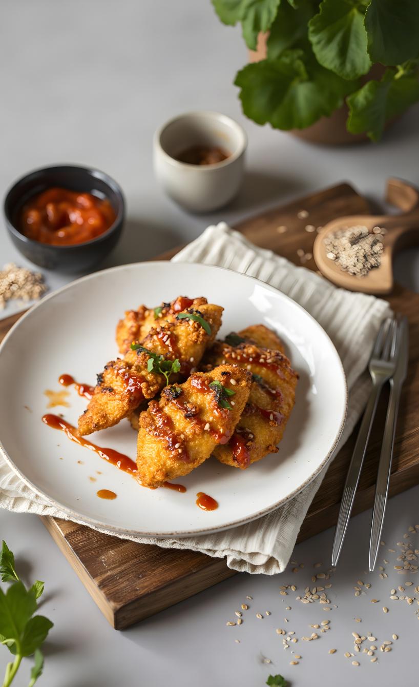 Knuspriges Sesamhähnchen