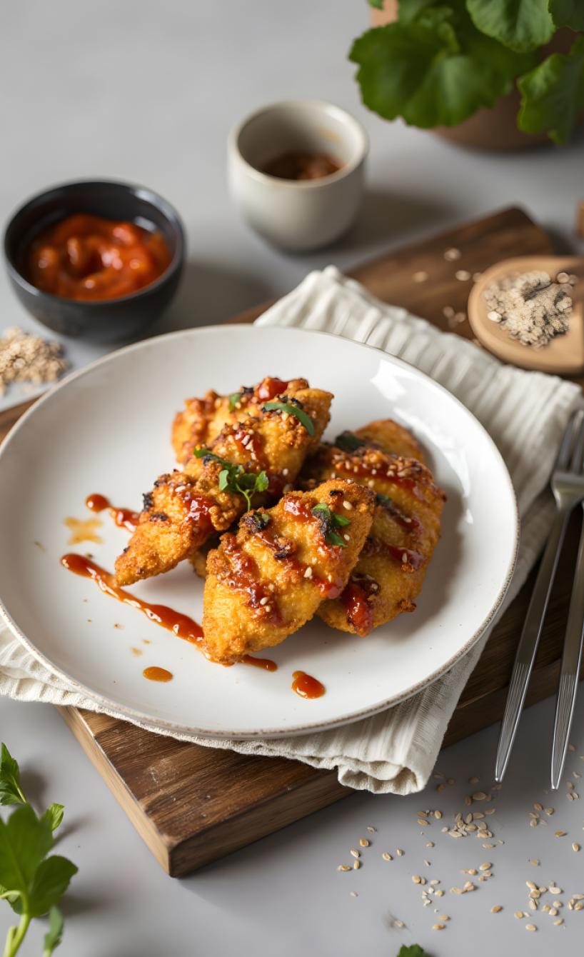 Knuspriges Sesamhähnchen