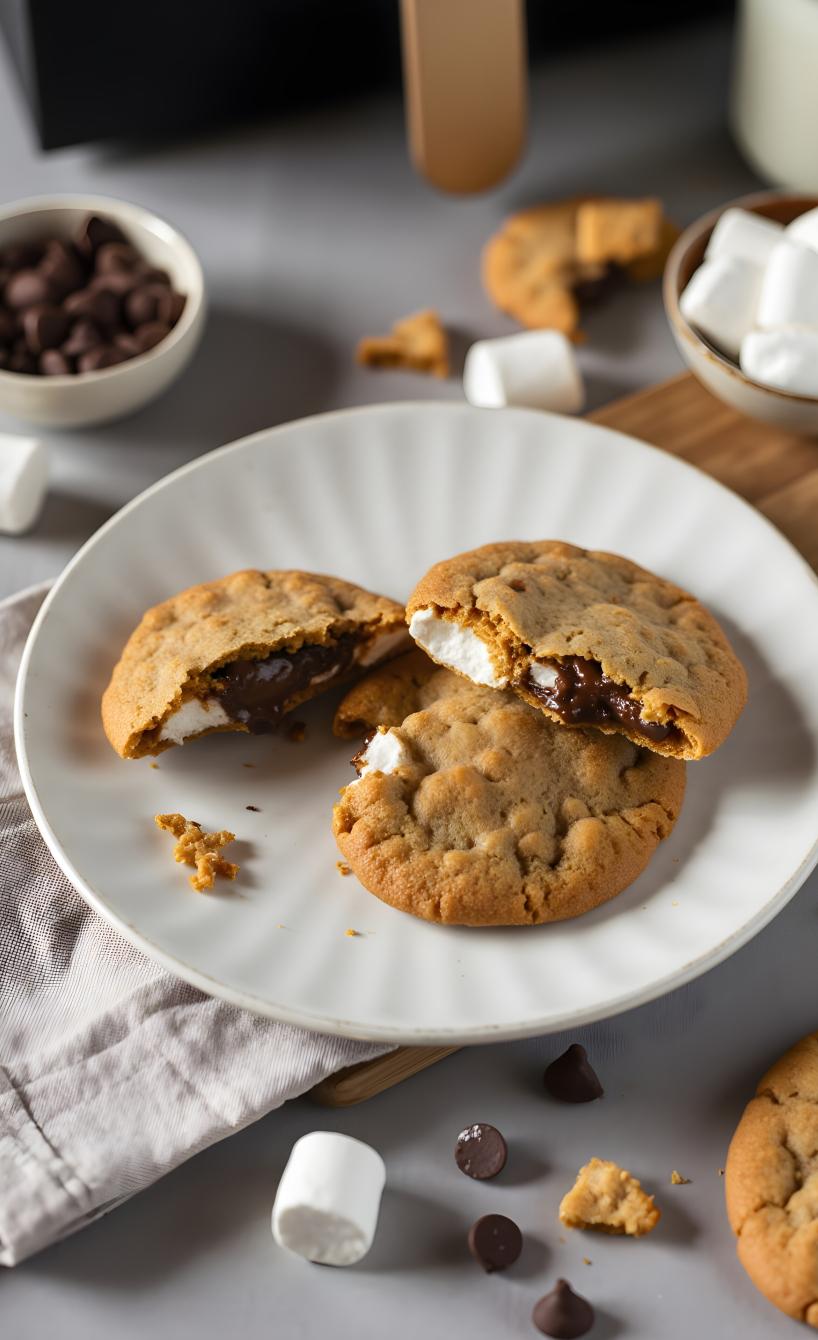 Airfryer S'mores Cookies