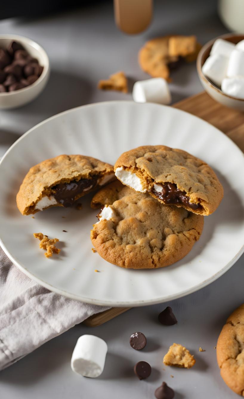 Airfryer S'mores Cookies