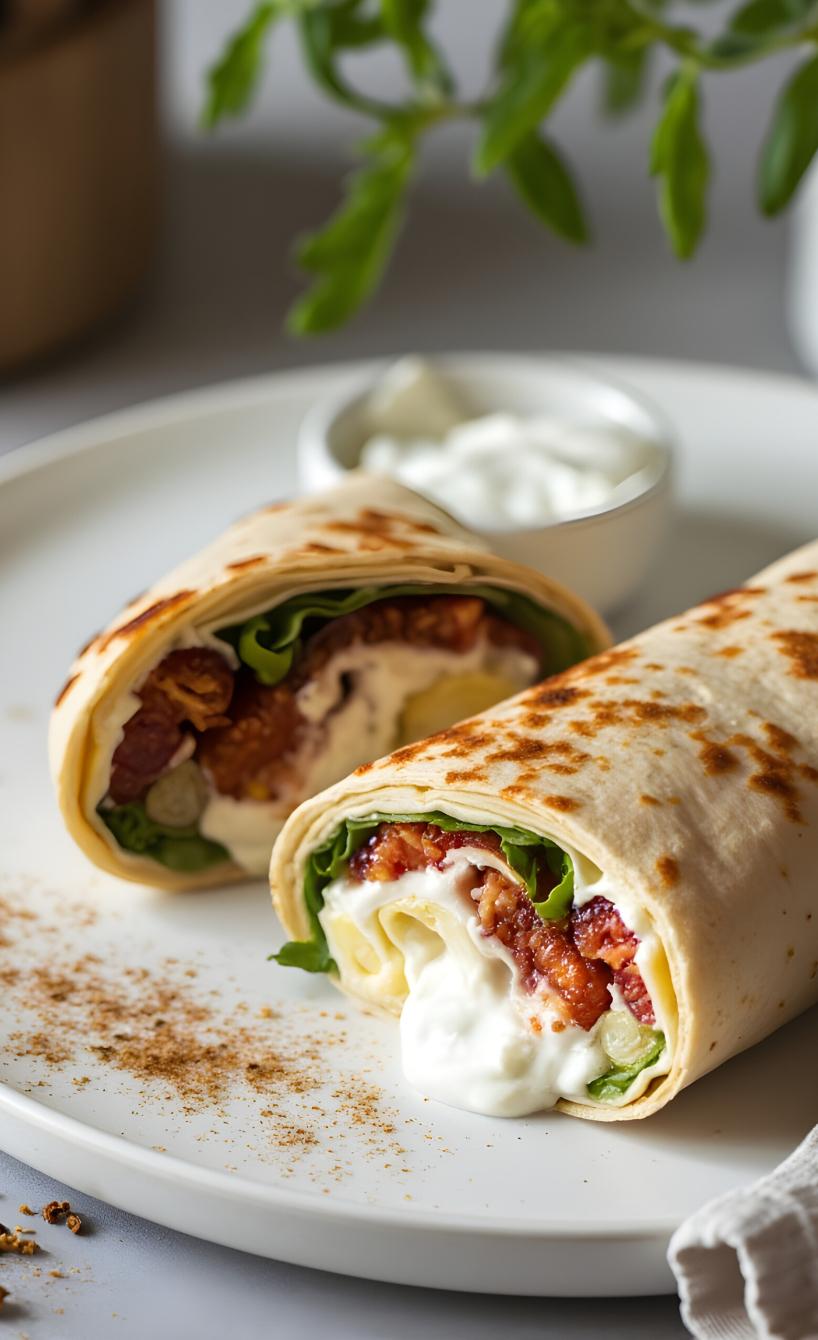 Airfryer-Wraps mit Ziegenkäse