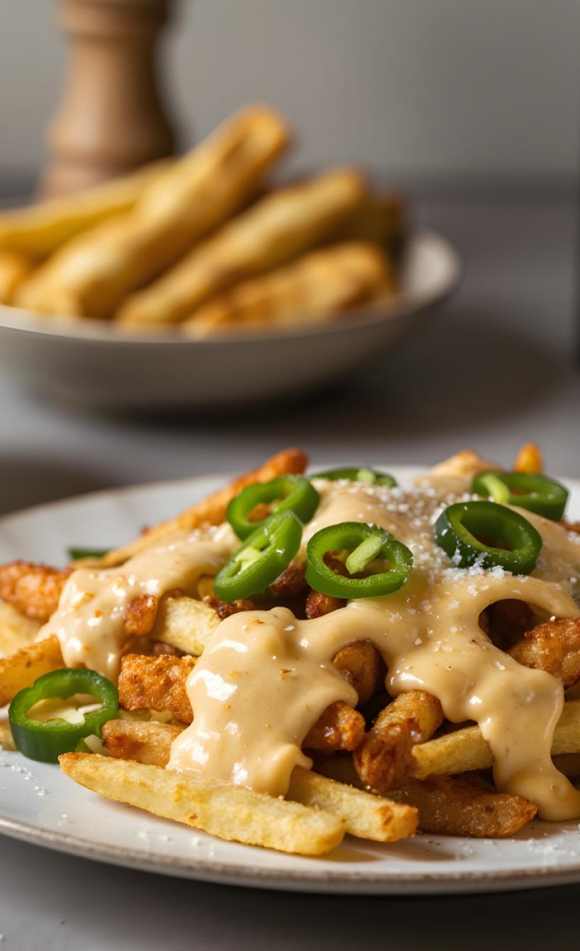 Chili Cheese Pommes aus dem Airfryer