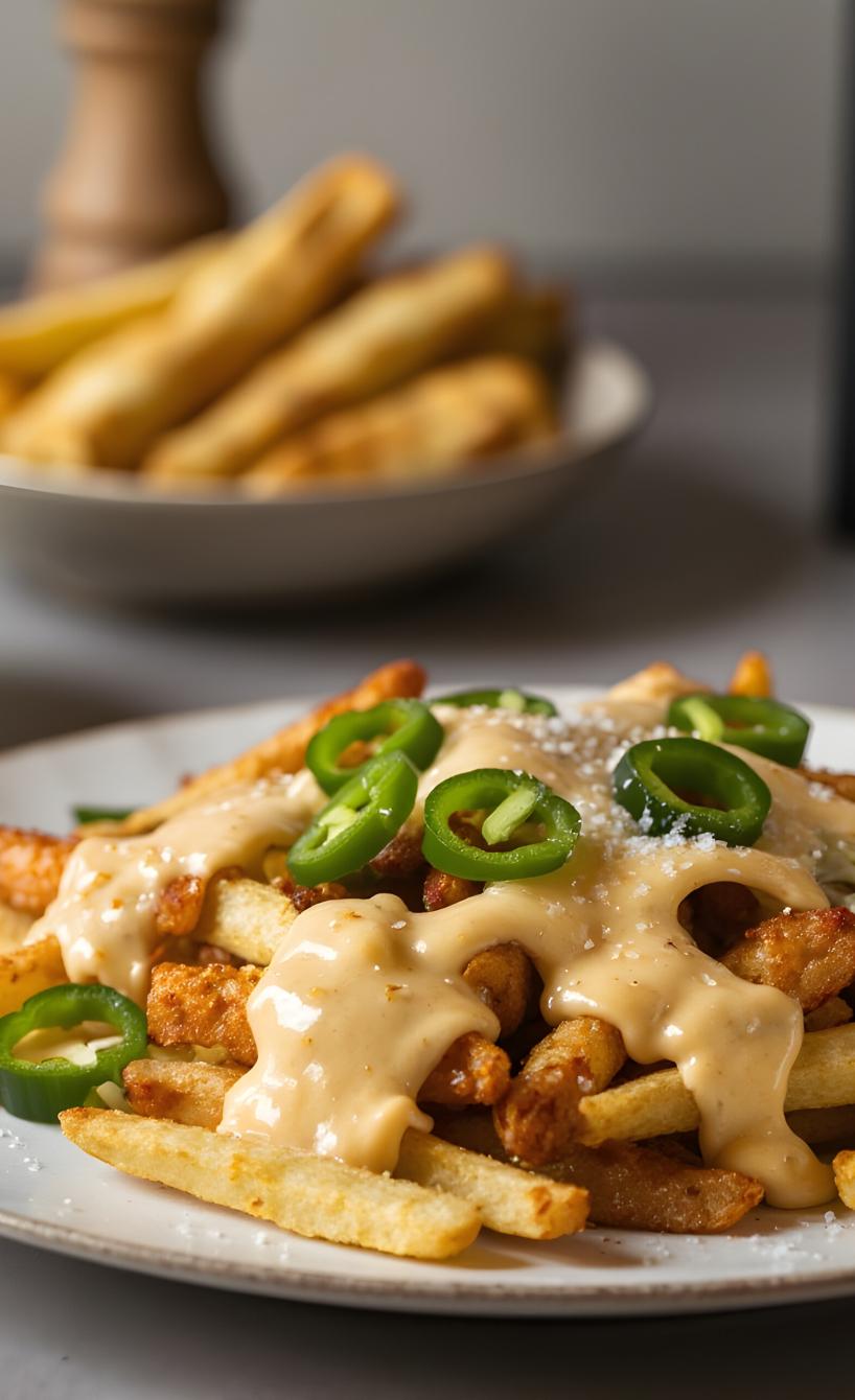 Chili Cheese Pommes aus dem Airfryer