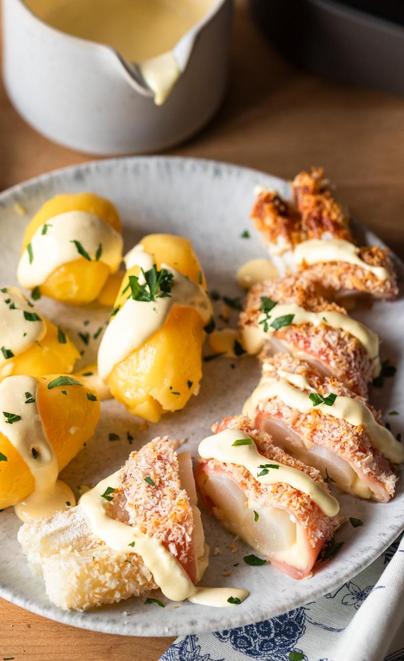 Crispy Spargel-Cordon-Bleu