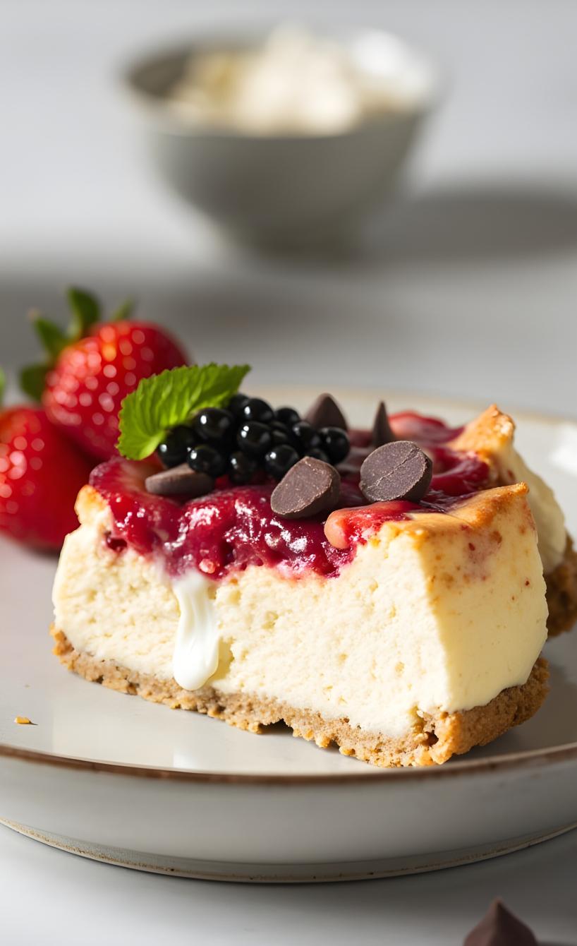 Eiweißreicher Käsekuchen