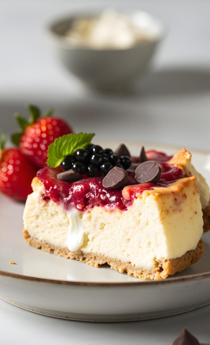 Eiweißreicher Käsekuchen