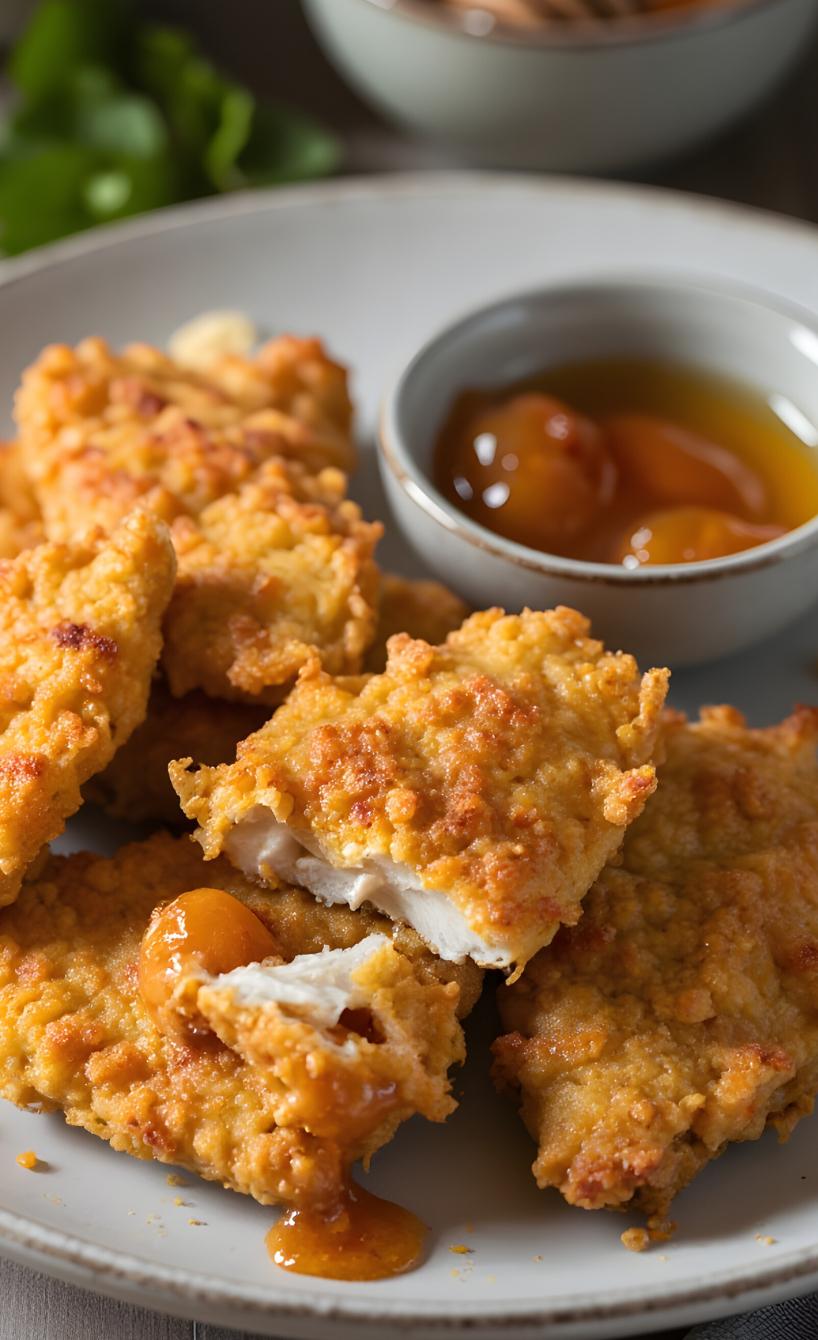 Scharfe Chicken Tenders mit Honig