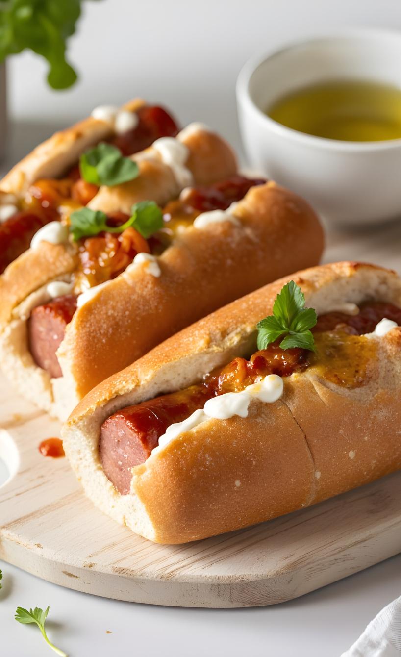 Bratwurst im Brötchen