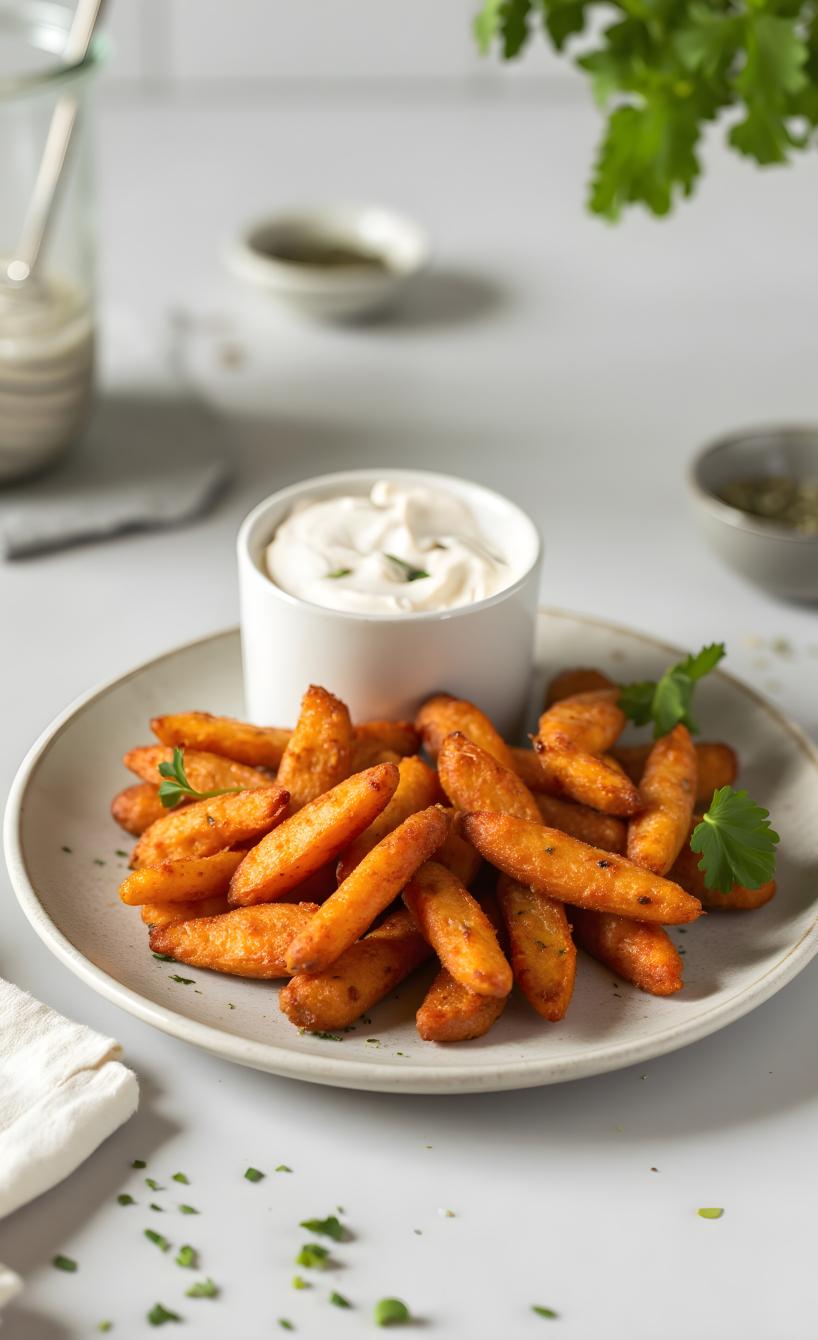 Knusprige Karottenpommes aus dem Airfryer