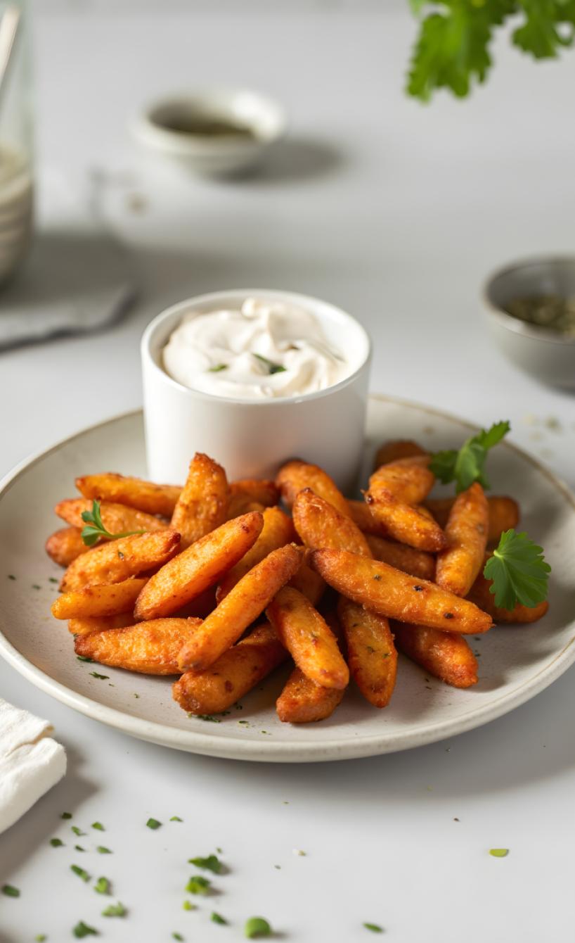 Knusprige Karottenpommes aus dem Airfryer