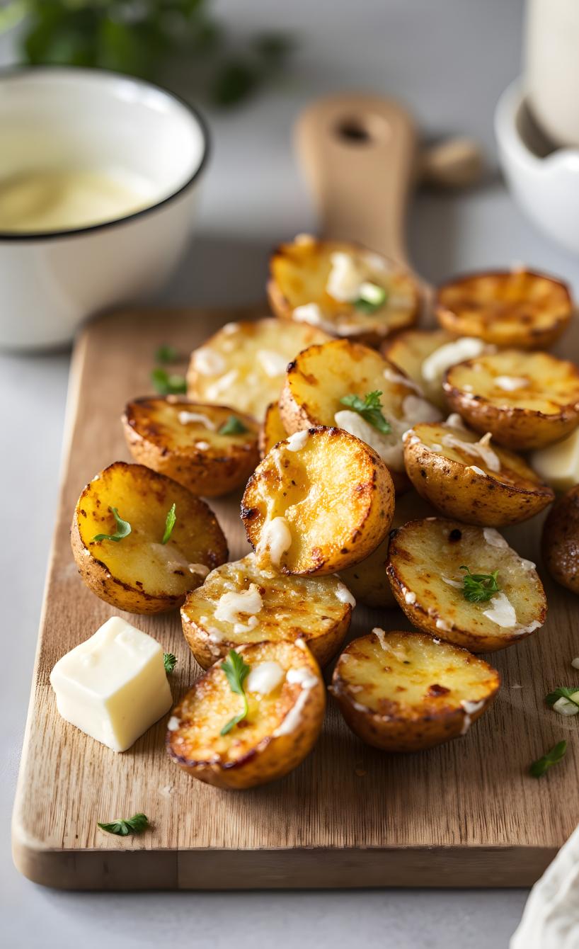 Knusprige Knoblauch-Parmesan-Kartoffeln