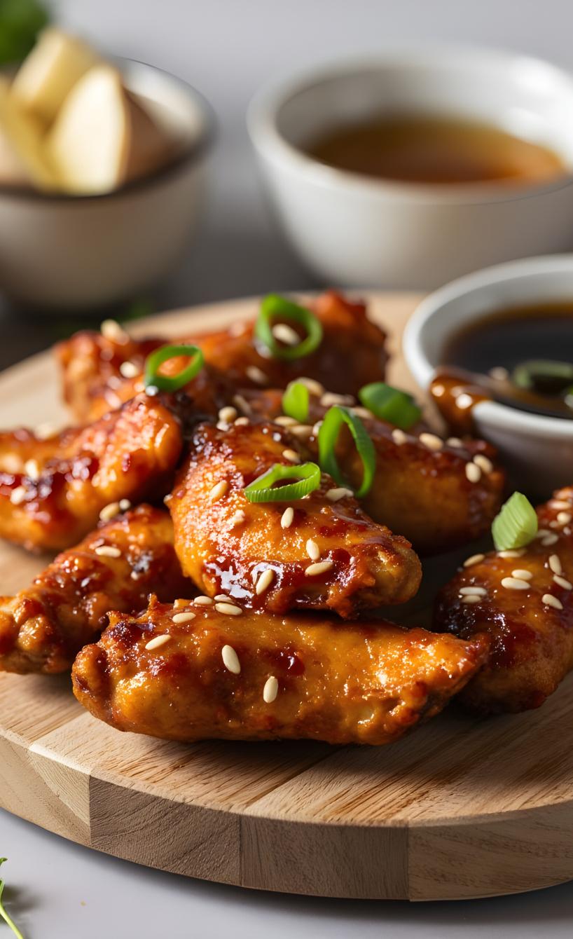 Knusprige Teriyaki-Hähnchenflügel