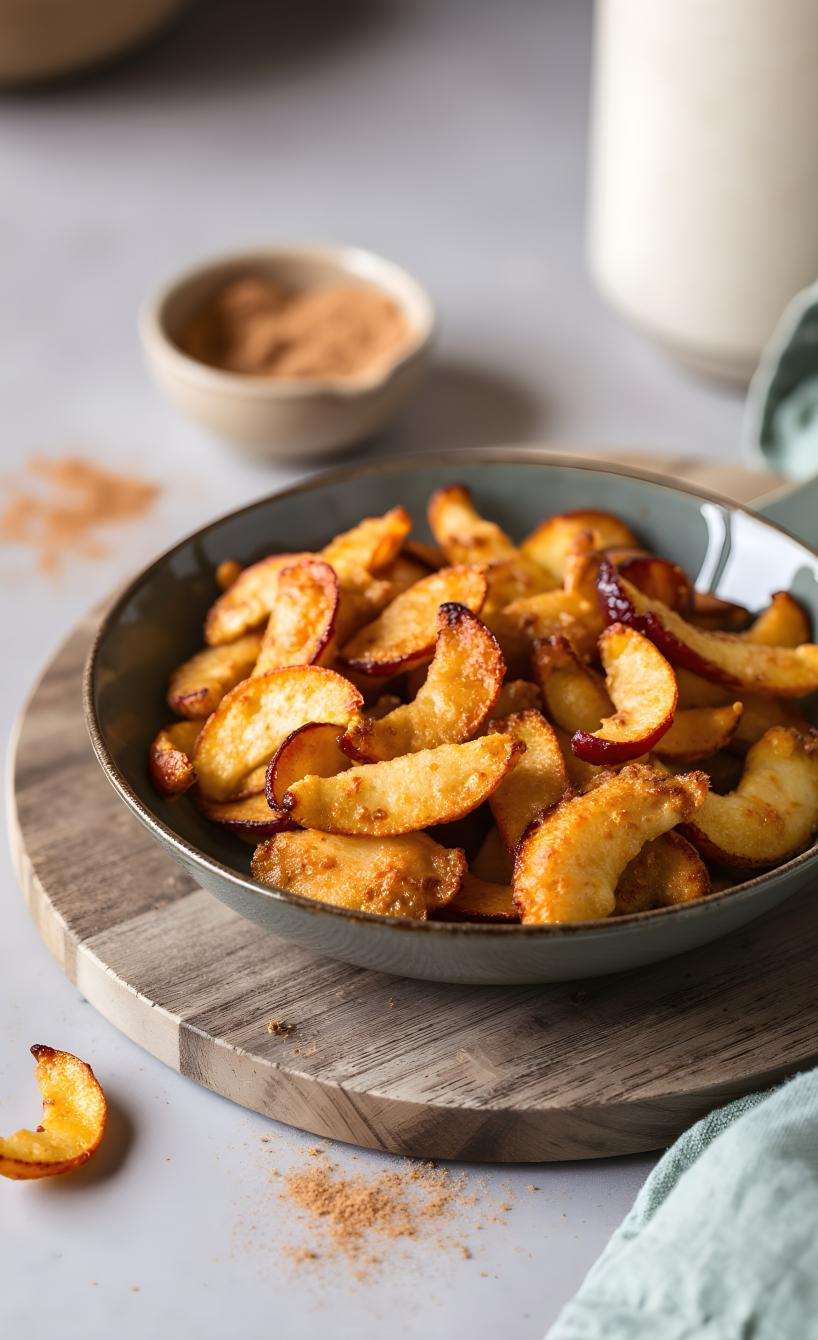 Knusprige Apfelschalen-Chips