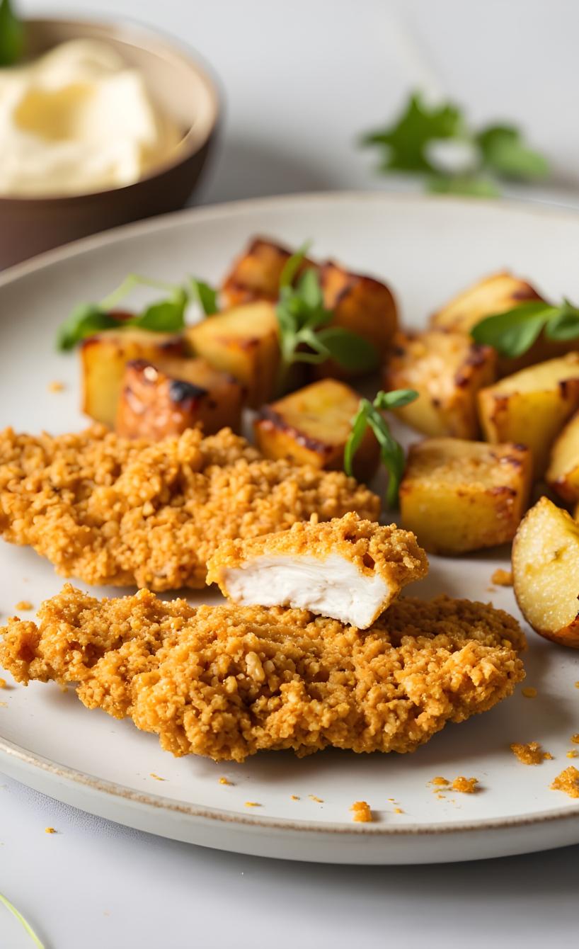 Knuspriger Hähnchen-Protein-Teller