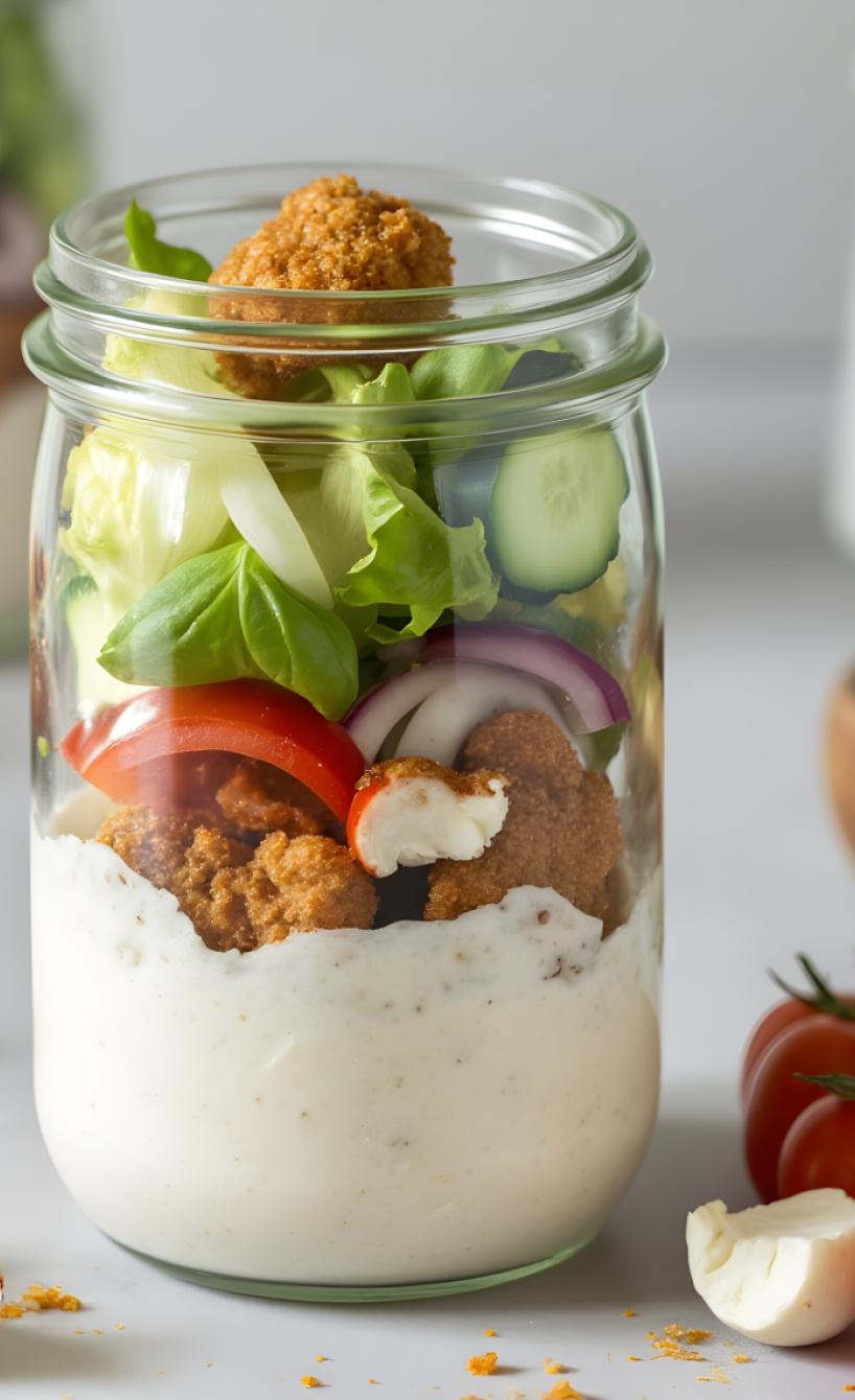 Mealprep Schnitzel-Salat