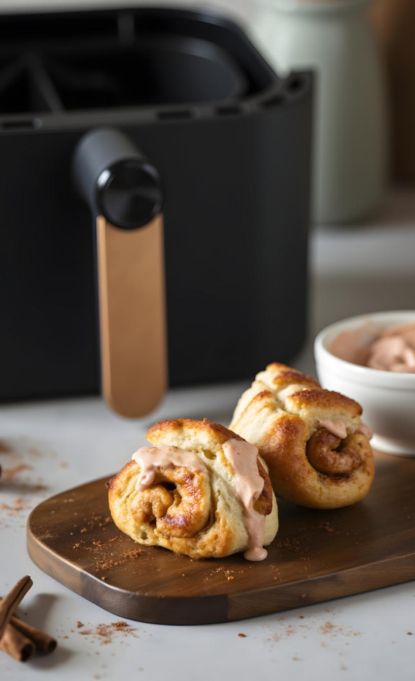 Mini-Zimtschnecken im Airfryer: Schneller Genuss für Naschkatzen