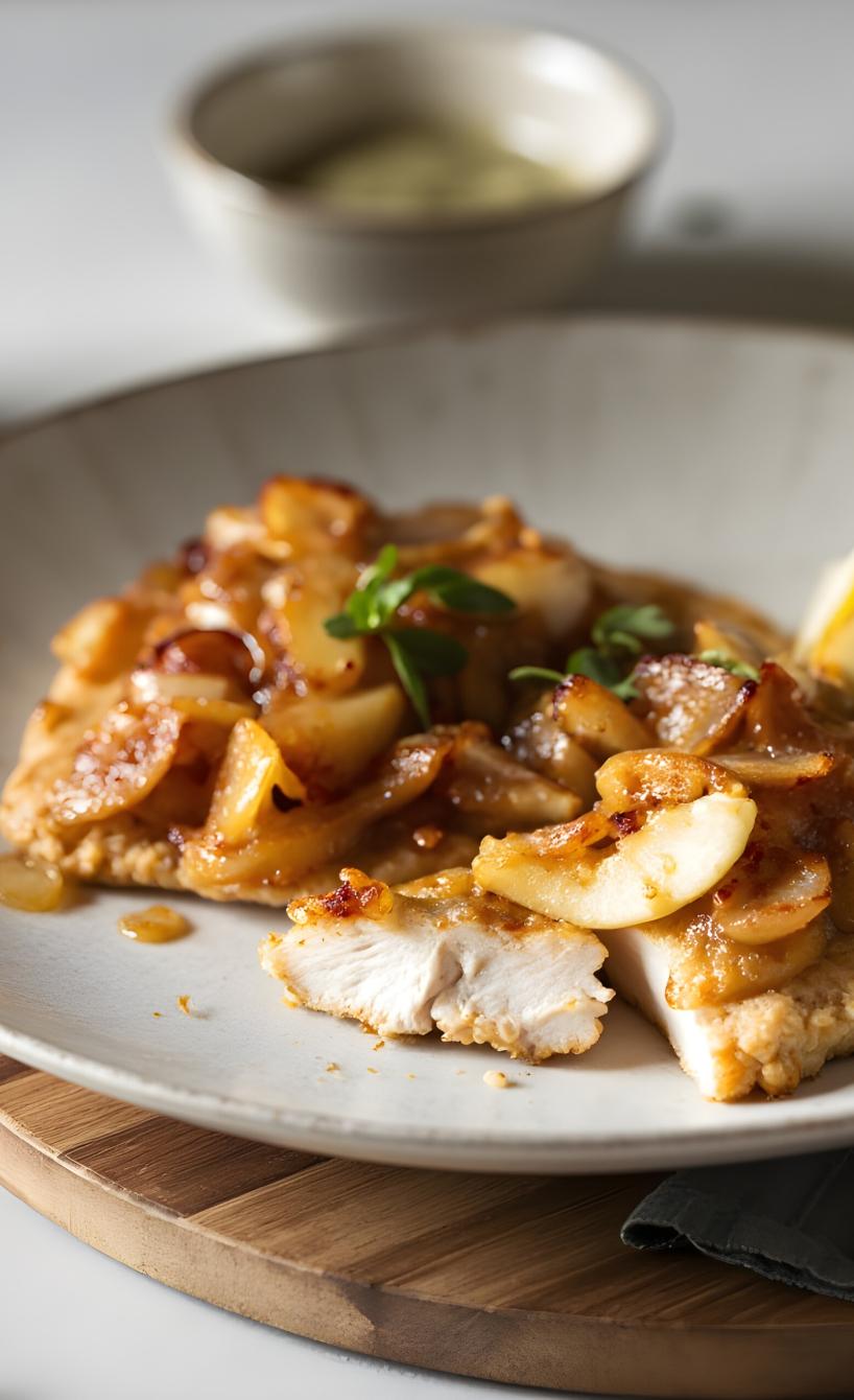 Saftige Apfel-Zwiebel-Schnitzel