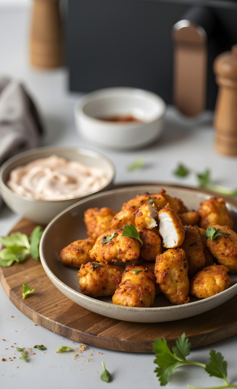 Saftiges Hähnchenfilet aus der Heißluftfritteuse