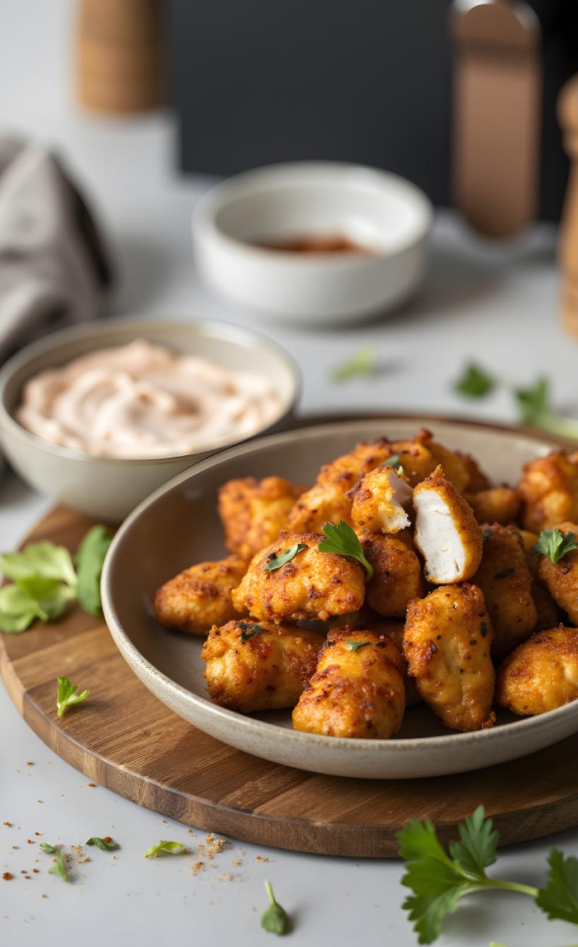 Saftiges Hähnchenfilet aus der Heißluftfritteuse