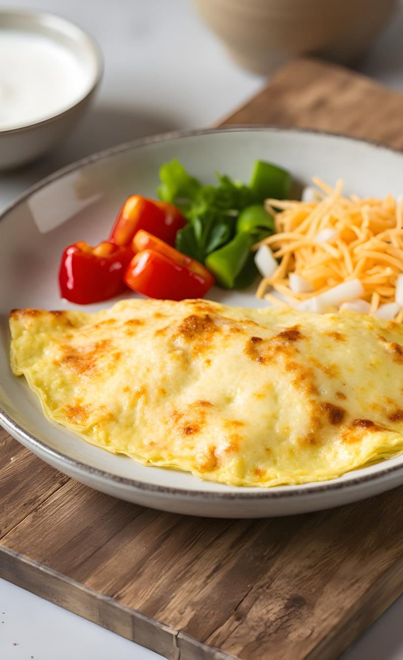 Schnelles Airfryer-Omelett