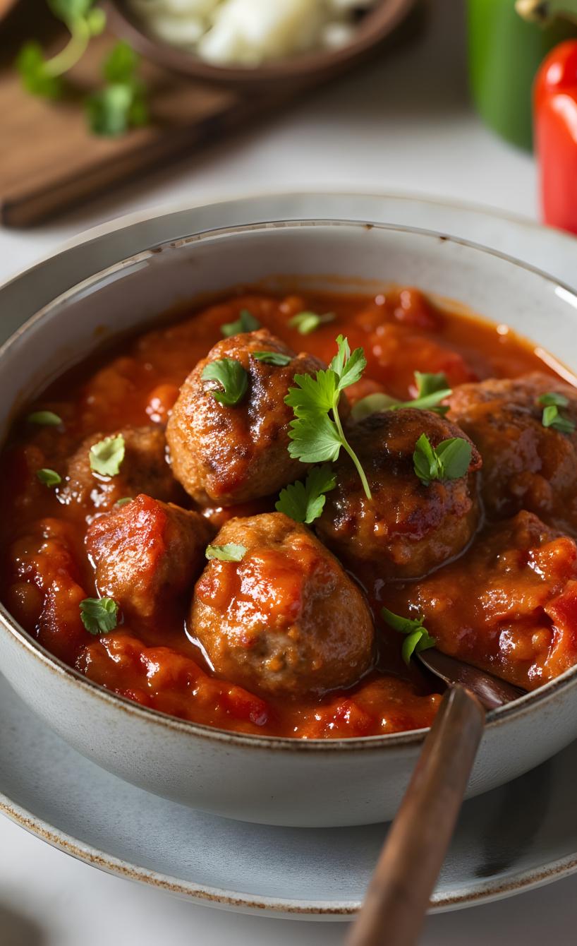 Würzige Albóndigas: Original spanische Hackbällchen in Tomatensoße