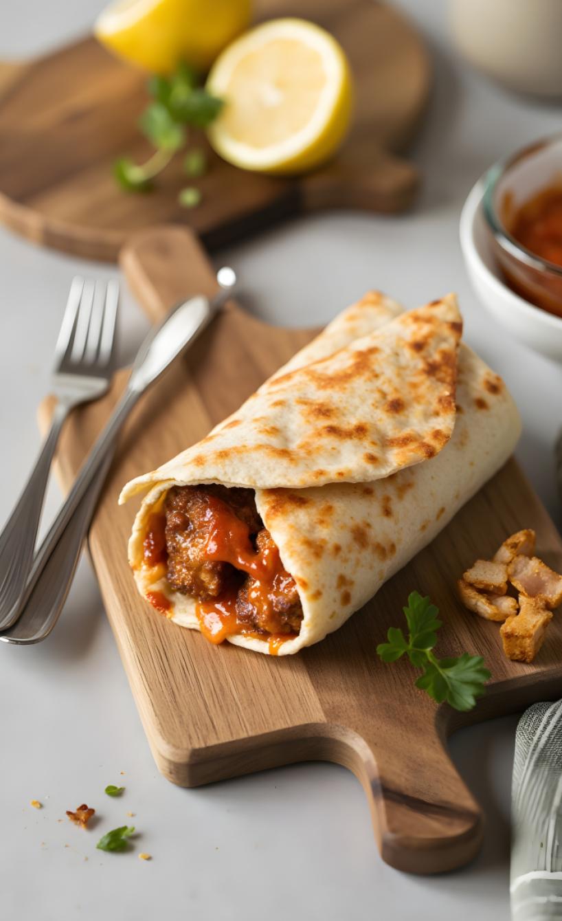 Crunchy Airfryer Çiğ Köfte Wrap