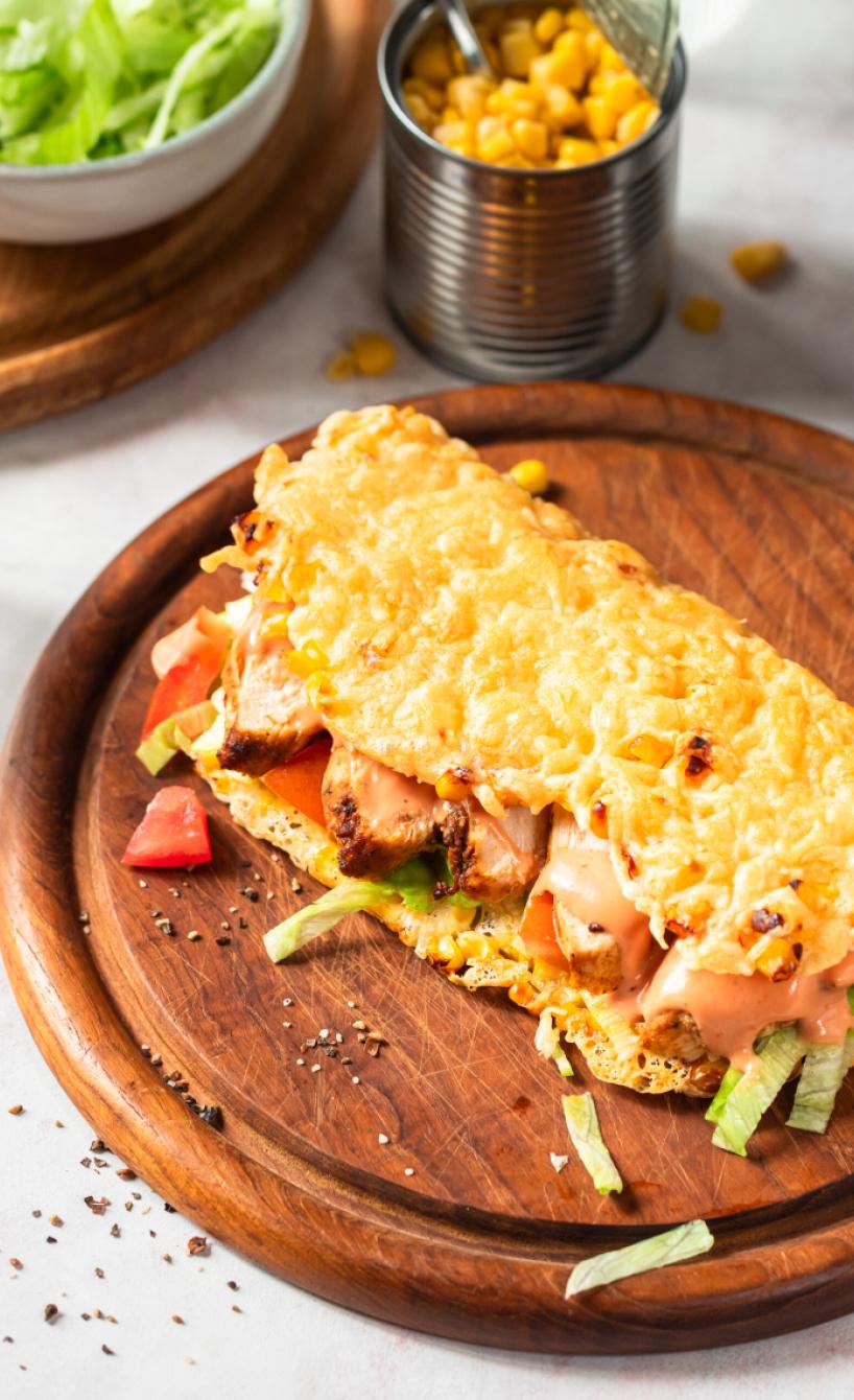 Mais-Käse-Wraps aus dem Airfryer