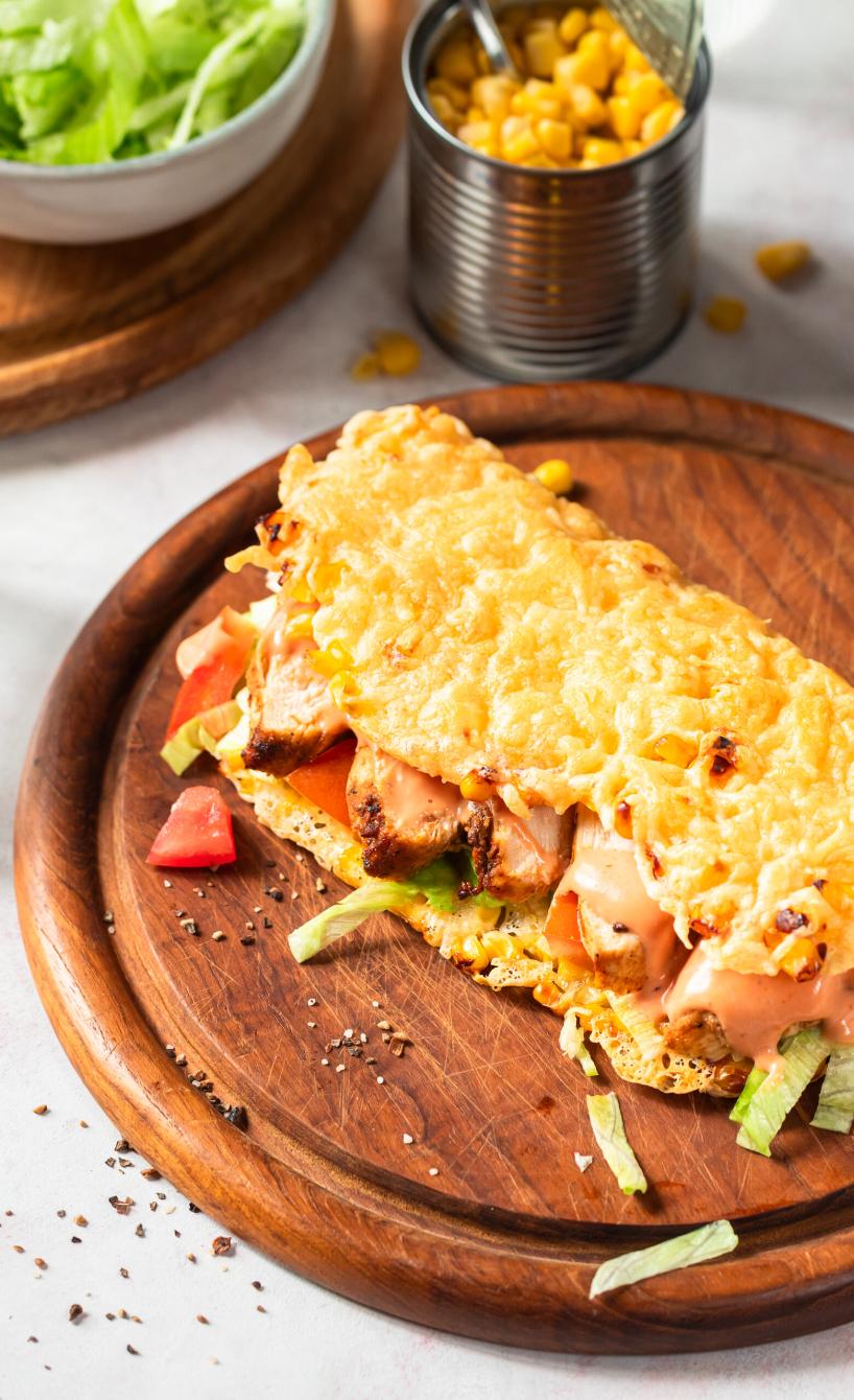 Mais-Käse-Wraps aus dem Airfryer