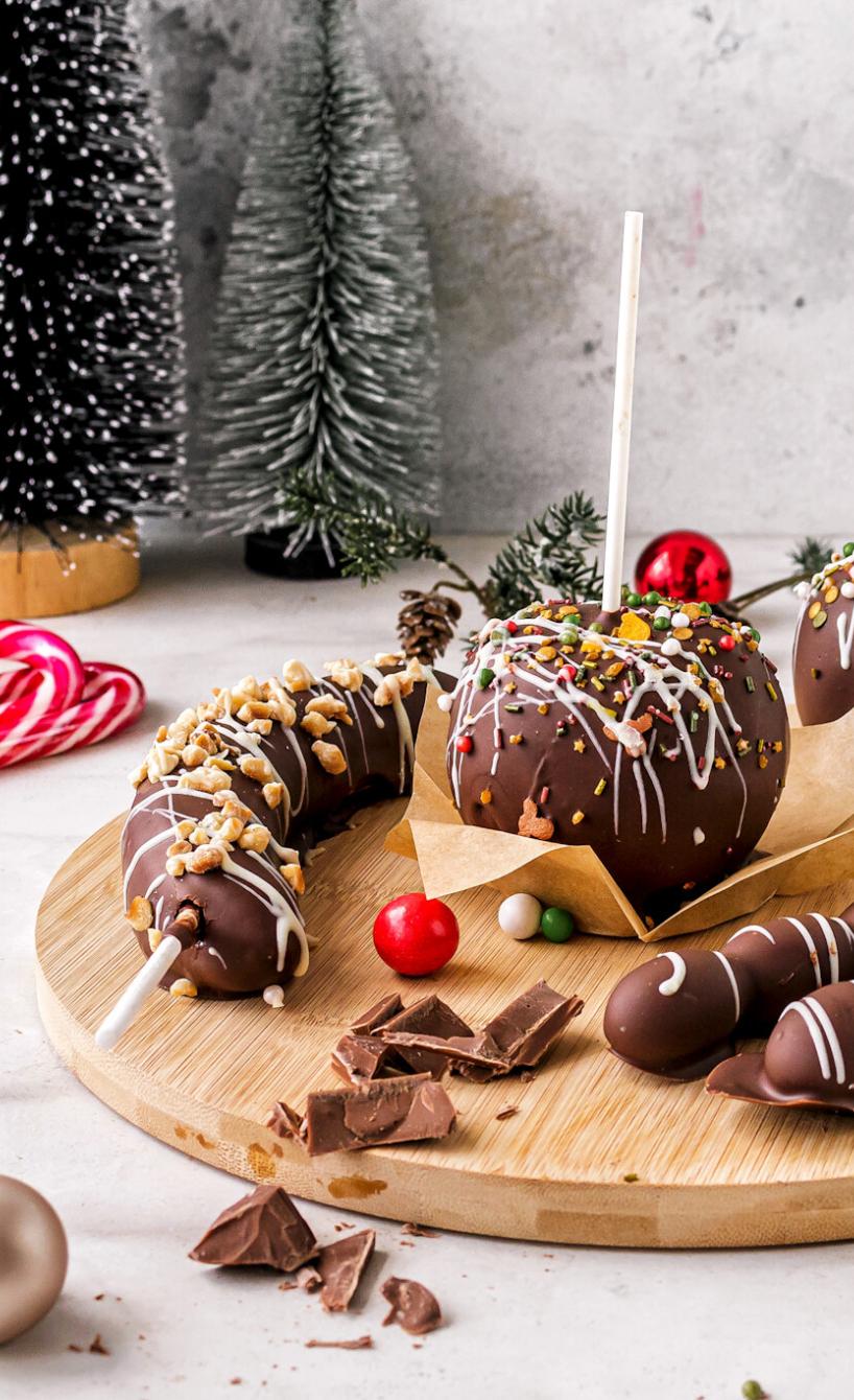 Schokofrüchte wie vom Weihnachtsmarkt