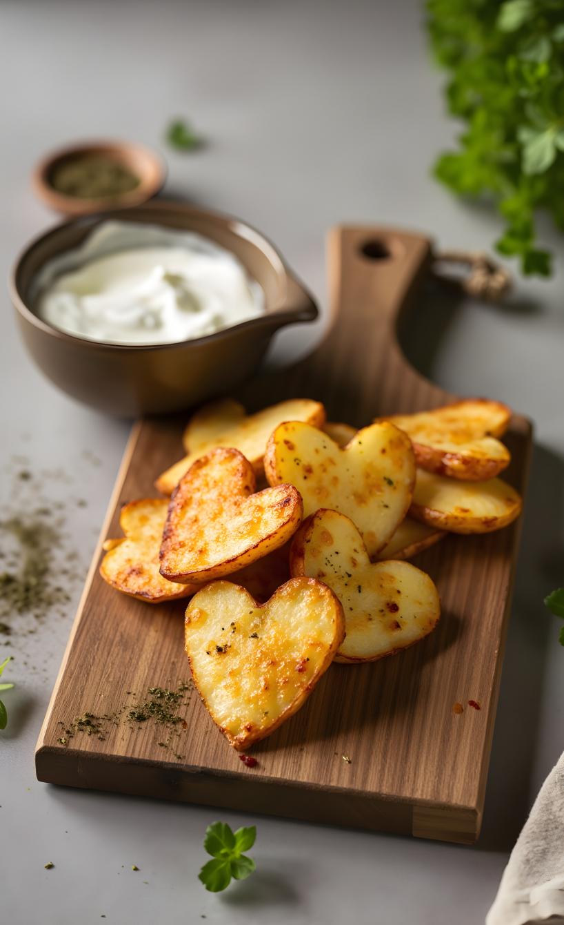 Airfryer Herz-Kartoffeln