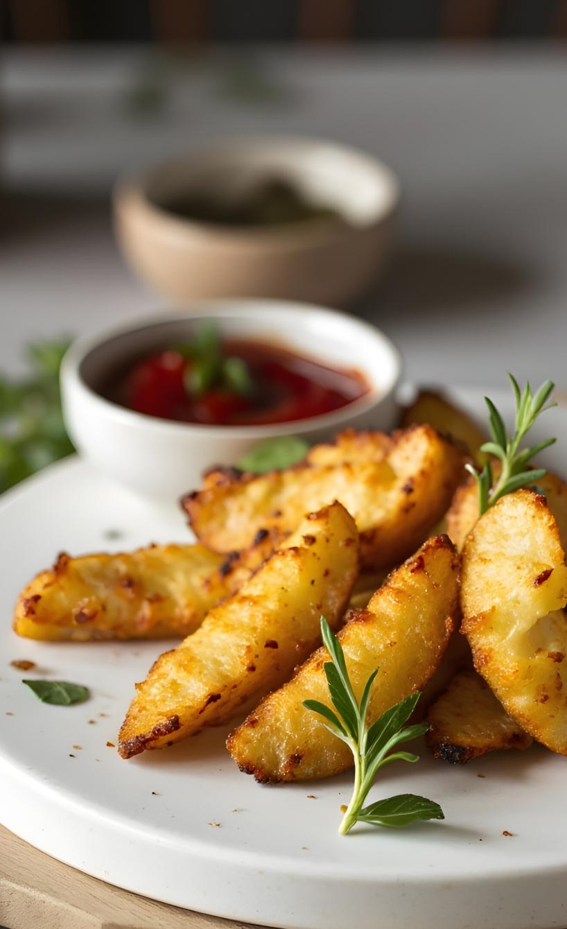 Crispy Airfryer Kartoffel-Wedges