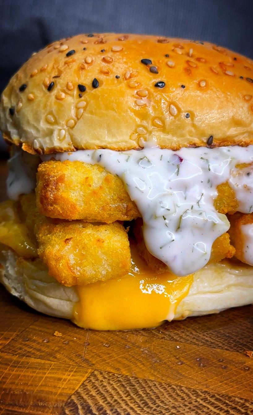 Fischstäbchen-Burger