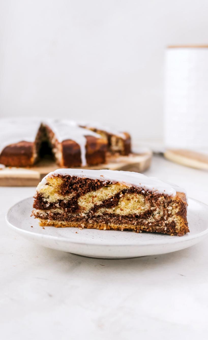 Saftiger Zebrakuchen