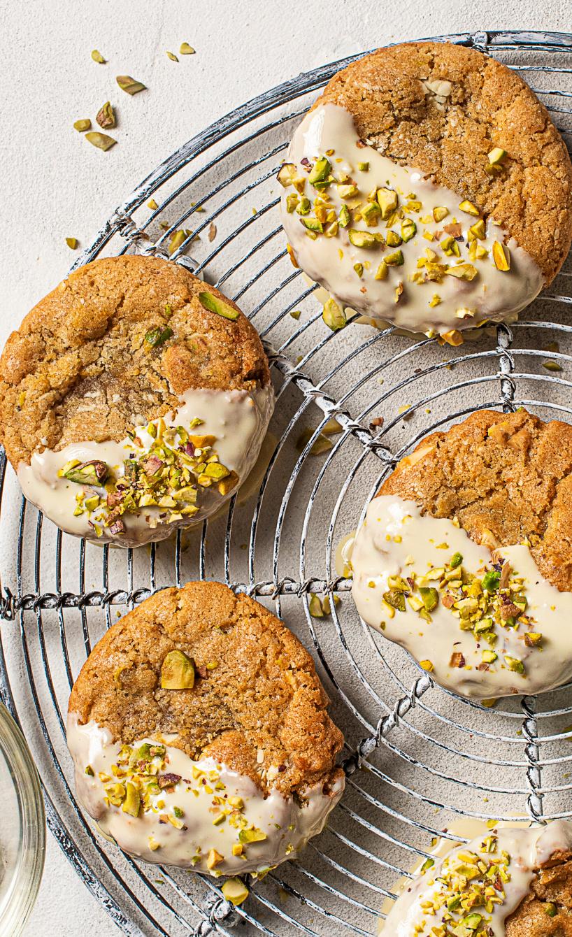 Einfache Pistazien-Löffelkekse