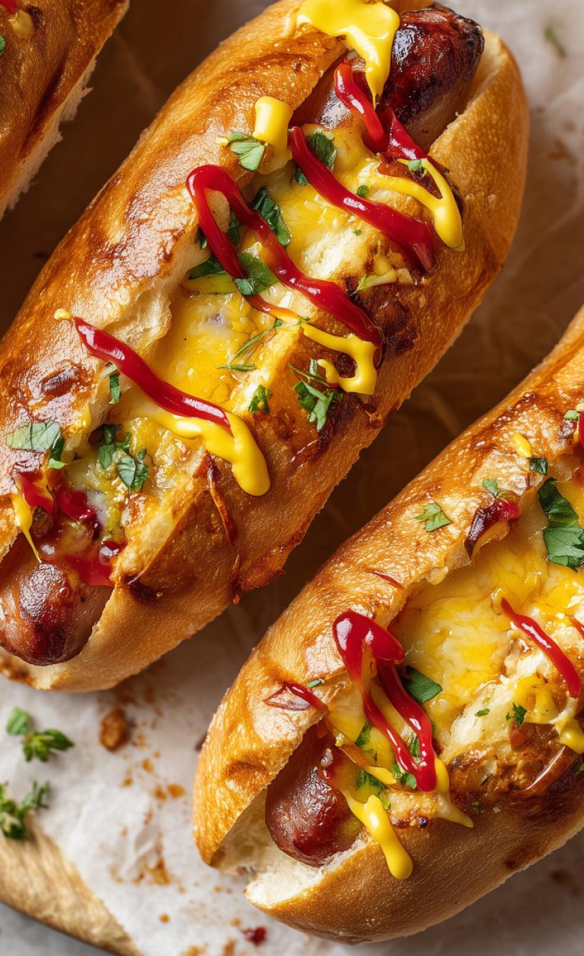 Airfryer Wurst-Brötchen Snack