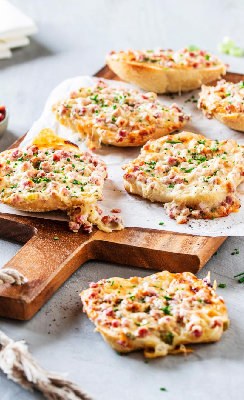 Flammkuchenbrötchen