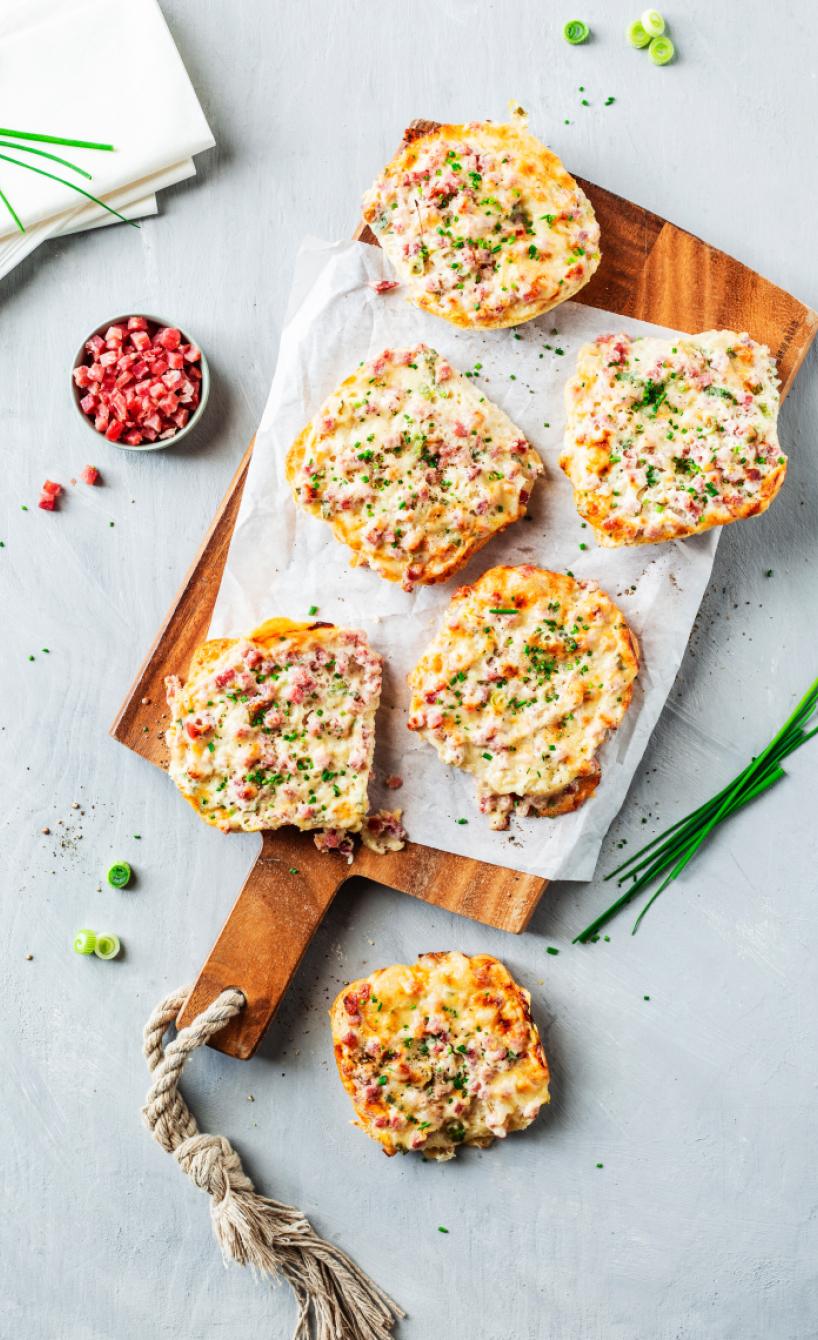 Flammkuchenbrötchen