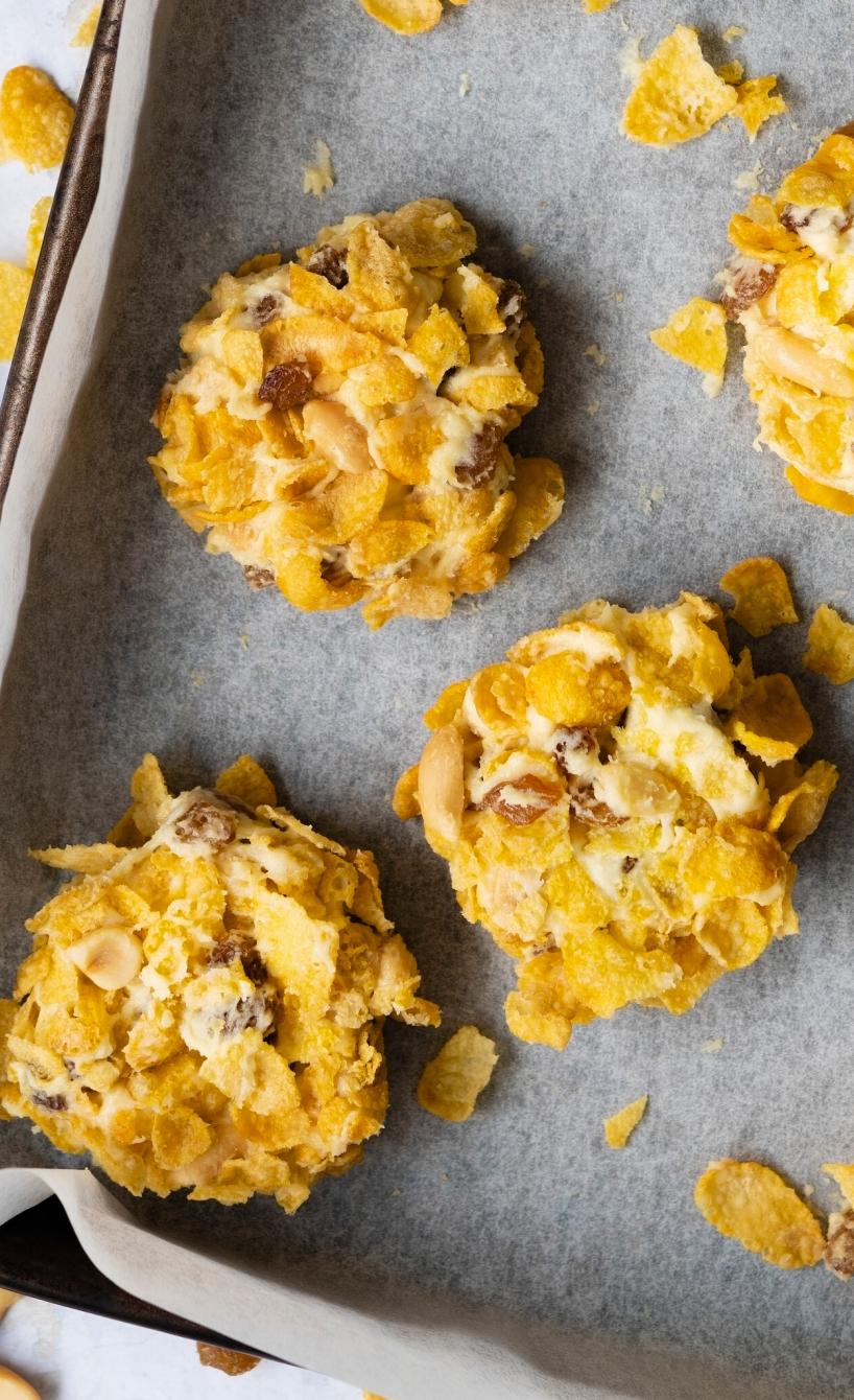 Löffelkekse mit Cornflakes