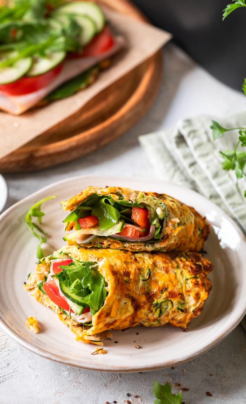 Proteinreiche Gemüsewraps aus dem Airfryer
