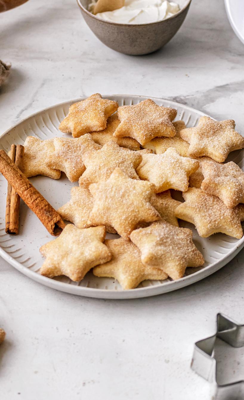 Knusprige Schmand-Zimt-Plätzchen