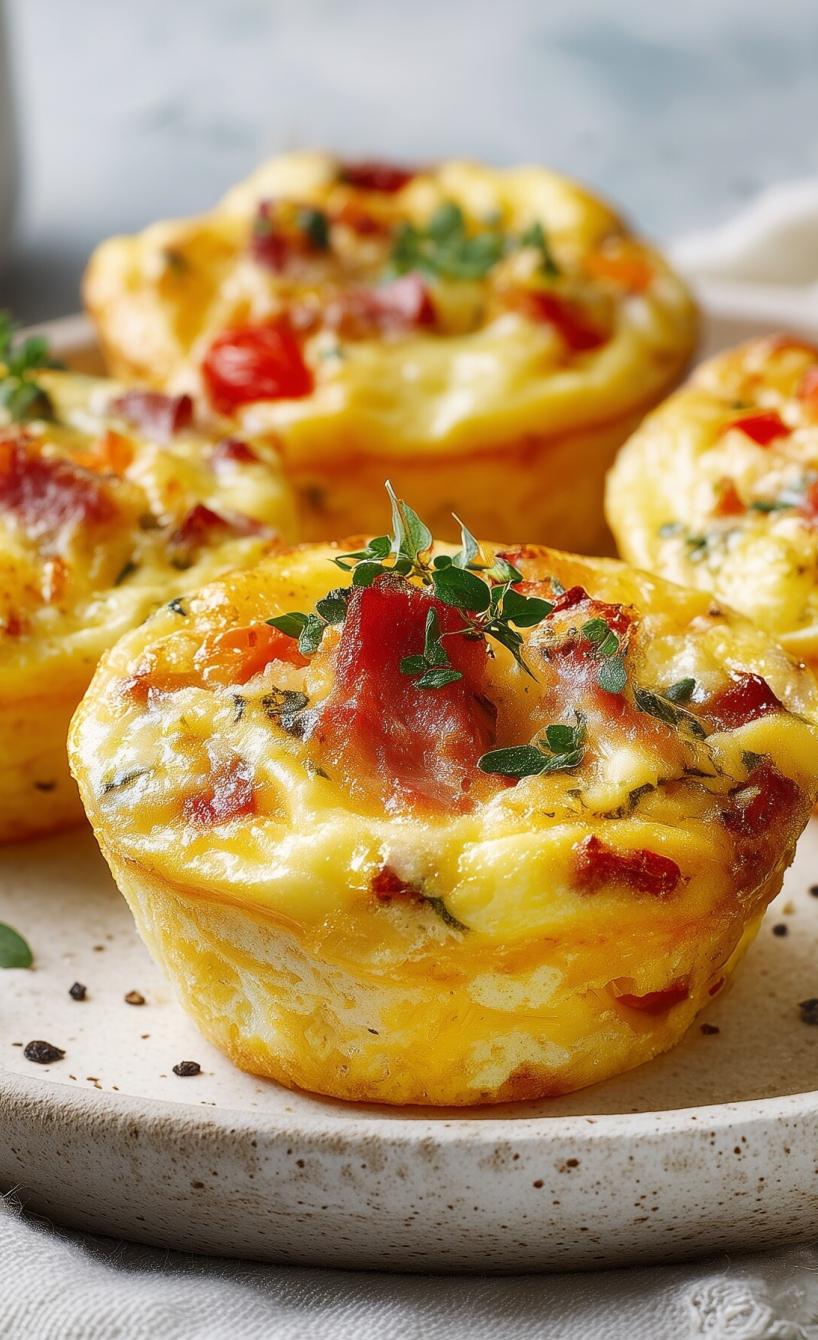 Ei-Käse-Tassen mit Salami