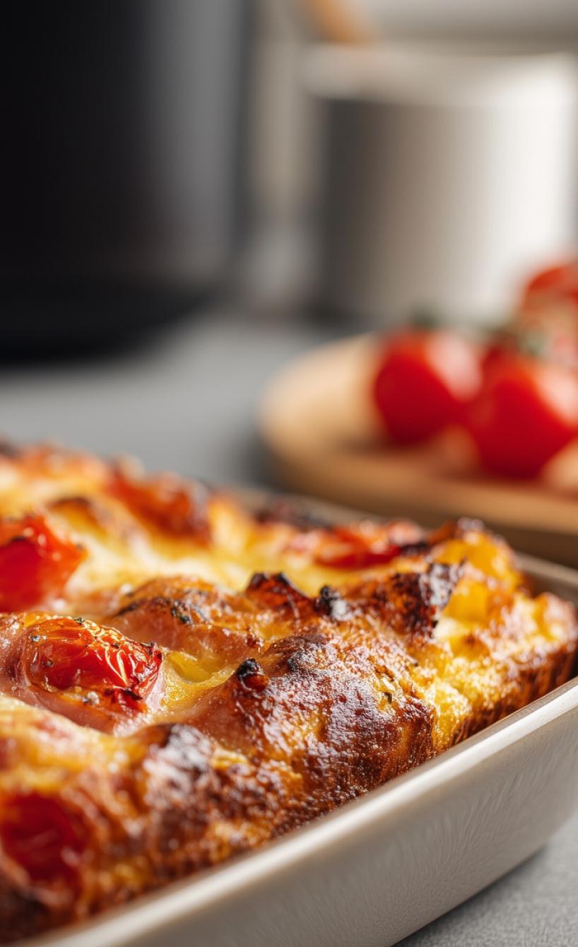 Tomate-Mozzarella-Omelett mit Schinken