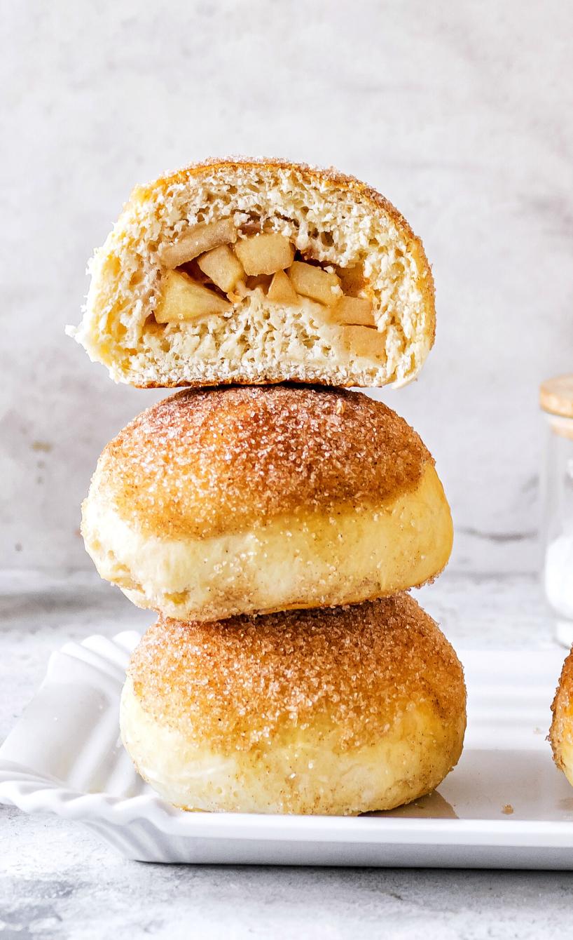 Berliner mit Apfel-Zimt-Füllung