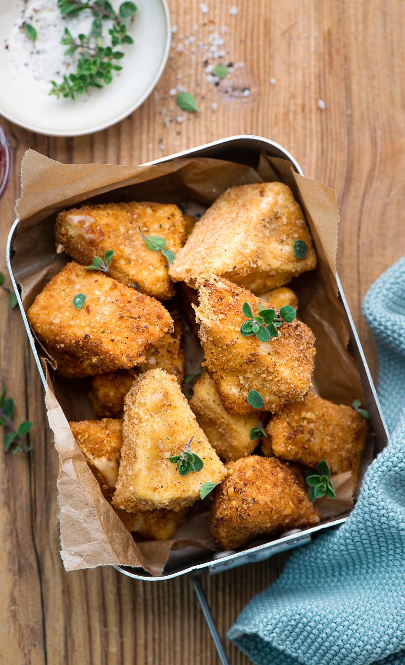 Camembertecken in Nusspanade