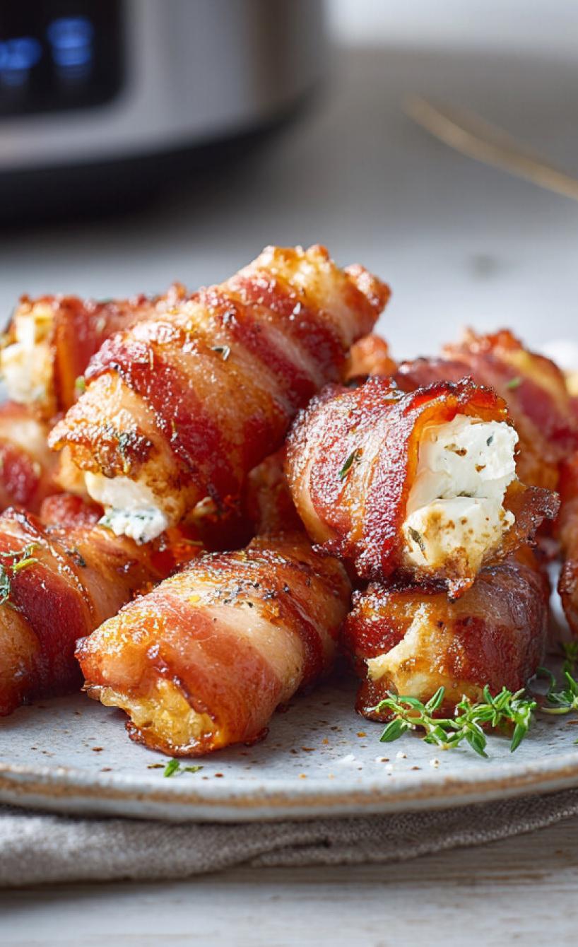 Knusprige Speck-Feta-Streifen